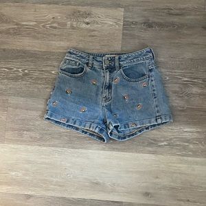 Pacsun rainbow mom shorts